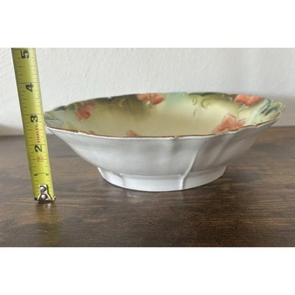 Antique Victorian Saxe Altenburg‎ Germany Decorative Serving Bowl Hand Painted